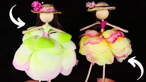 How to Make a Spring DIY Fairy Doll with Straw Hat | DIY Joy Projects and Crafts Ideas