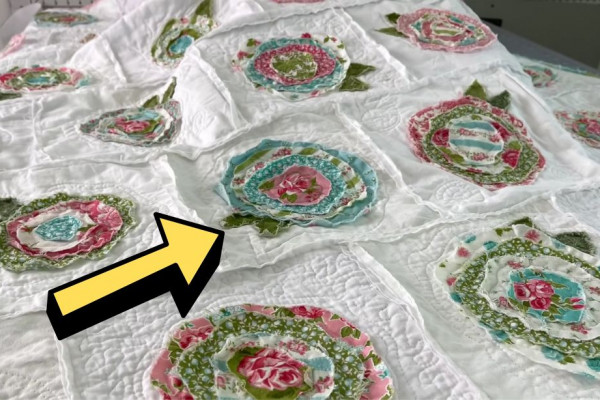 How to Make the Softest Quilt As You Go Rose Garden