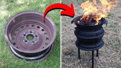 How to Repurpose a Car Rim Into a DIY BBQ Grill | DIY Joy Projects and Crafts Ideas