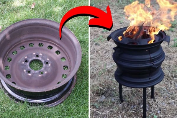 How to Repurpose a Car Rim Into a DIY BBQ Grill