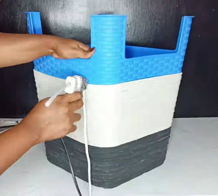How to Repurpose a Plastic Stool into a Laundry Basket