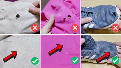 How to Sew Holes in your Pants, Shirts, and Shoes | DIY Joy Projects and Crafts Ideas