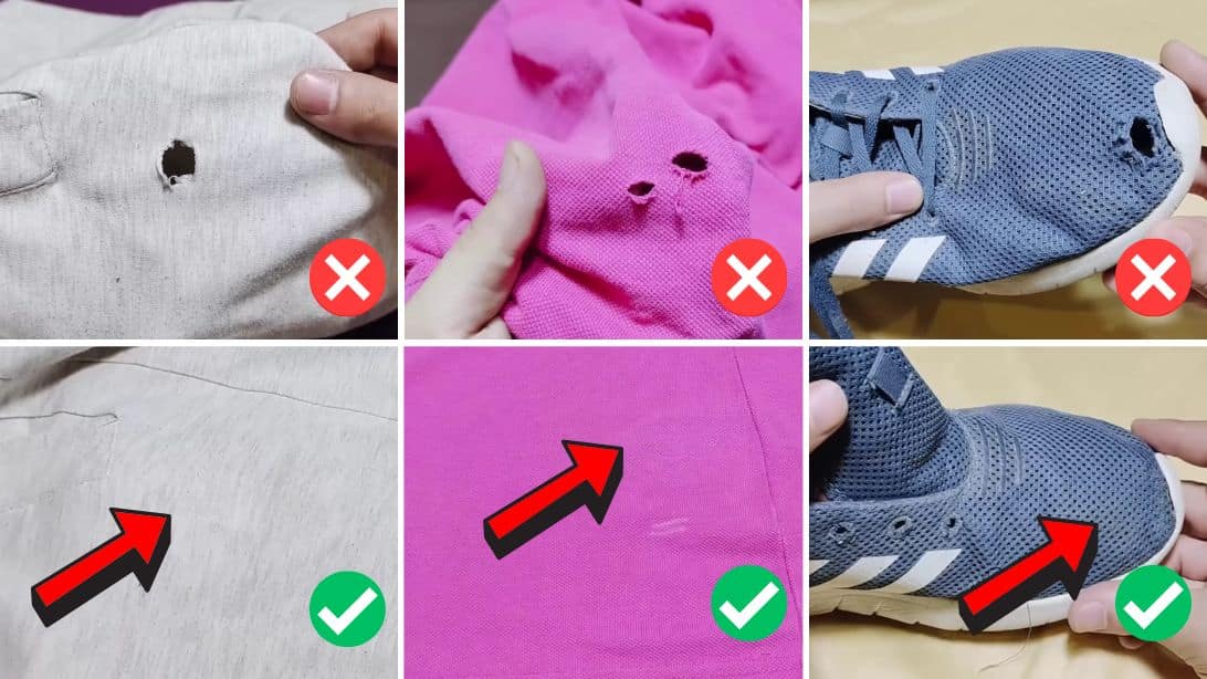 How to Sew Holes in your Pants, Shirts, and Shoes | DIY Joy Projects and Crafts Ideas