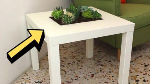How to Transform an  IKEA Lack Table Into a Planter | DIY Joy Projects and Crafts Ideas