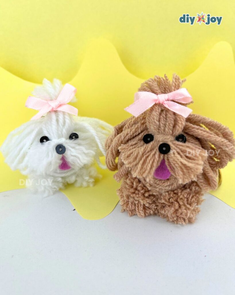 How to make a yarn dog