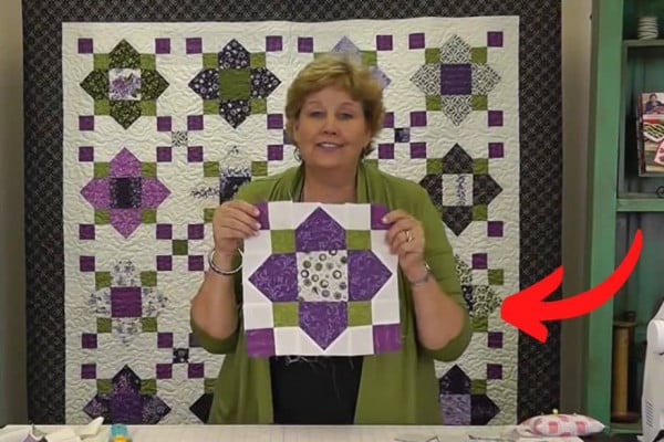 Jenny Doan Quatrefoil Quilt Block