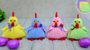No-Sew Easter Chicken Towel