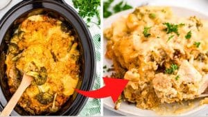 Slow Cooker Chicken Broccoli Stuffing Casserole