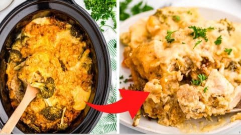Slow Cooker Chicken Broccoli Stuffing Casserole | DIY Joy Projects and Crafts Ideas