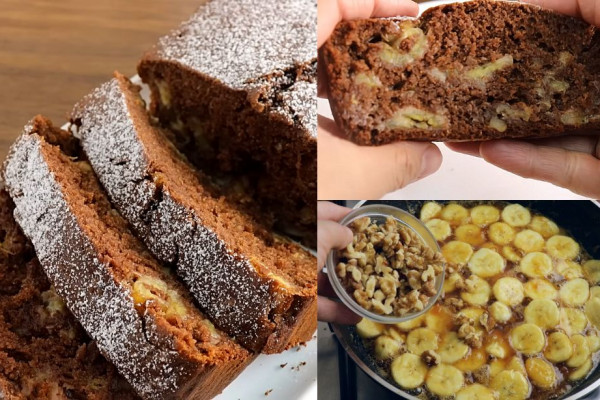 Yummy Walnut Banana Bread