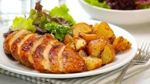 Balsamic Glazed Chicken with Roasted Potatoes