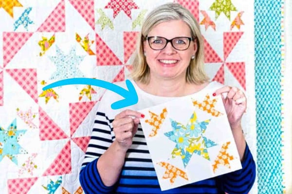 Classic Blazing Star Block Quilt Tutorial