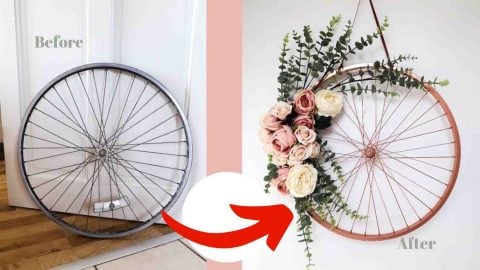 DIY Decorative Wreath from an Old Bike Wheel | DIY Joy Projects and Crafts Ideas