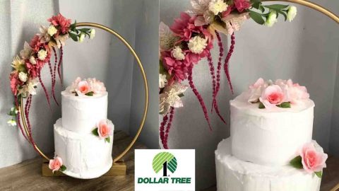 DIY Dollar Tree Glam Cake Stand Tutorial | DIY Joy Projects and Crafts Ideas