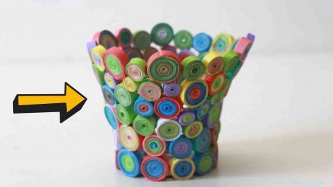 DIY Vase Using Paper Rolls Tutorial | DIY Joy Projects and Crafts Ideas