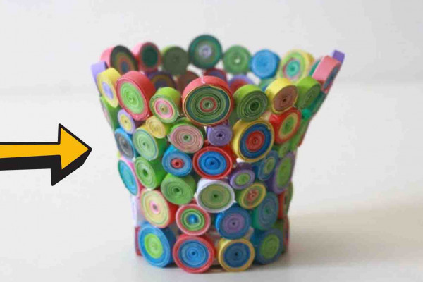 DIY Vase Using Paper Rolls Tutorial