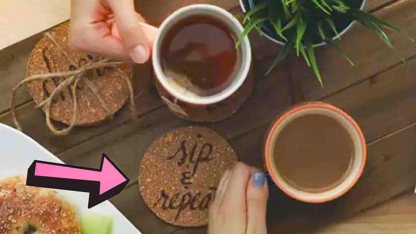 DIY Wood Burned Cork Coasters Tutorial | DIY Joy Projects and Crafts Ideas