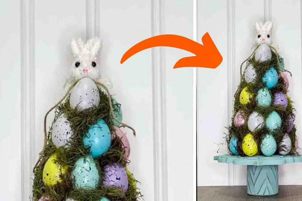 Dollar Tree DIY Easter Egg Tree Tutorial