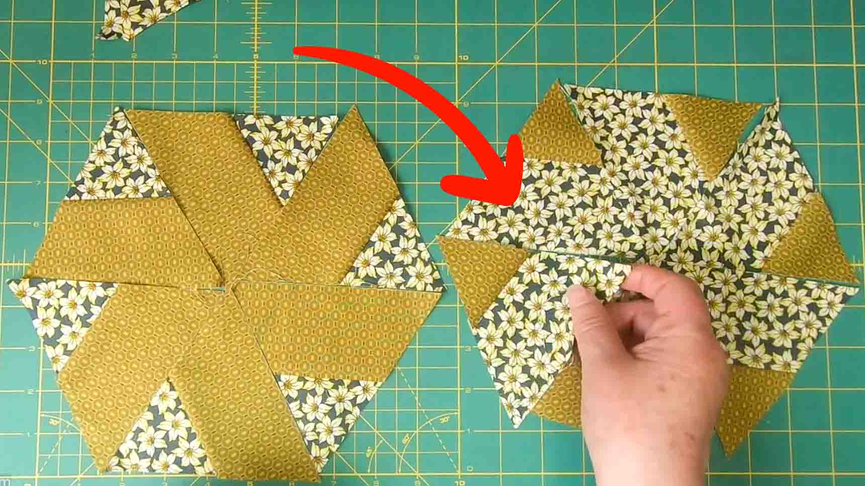 Swirling Hexagon. Quilt Block Tutorial ~ DIY Tutorial Ideas!