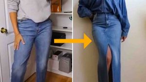 How To Turn Old Jeans Into A Maxi Skirt