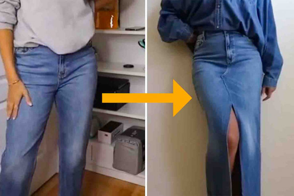 How To Turn Old Jeans Into A Maxi Skirt