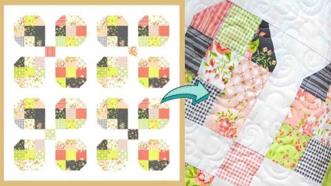 Mini Charm Muffins Shortcut Quilt Tutorial | DIY Joy Projects and Crafts Ideas