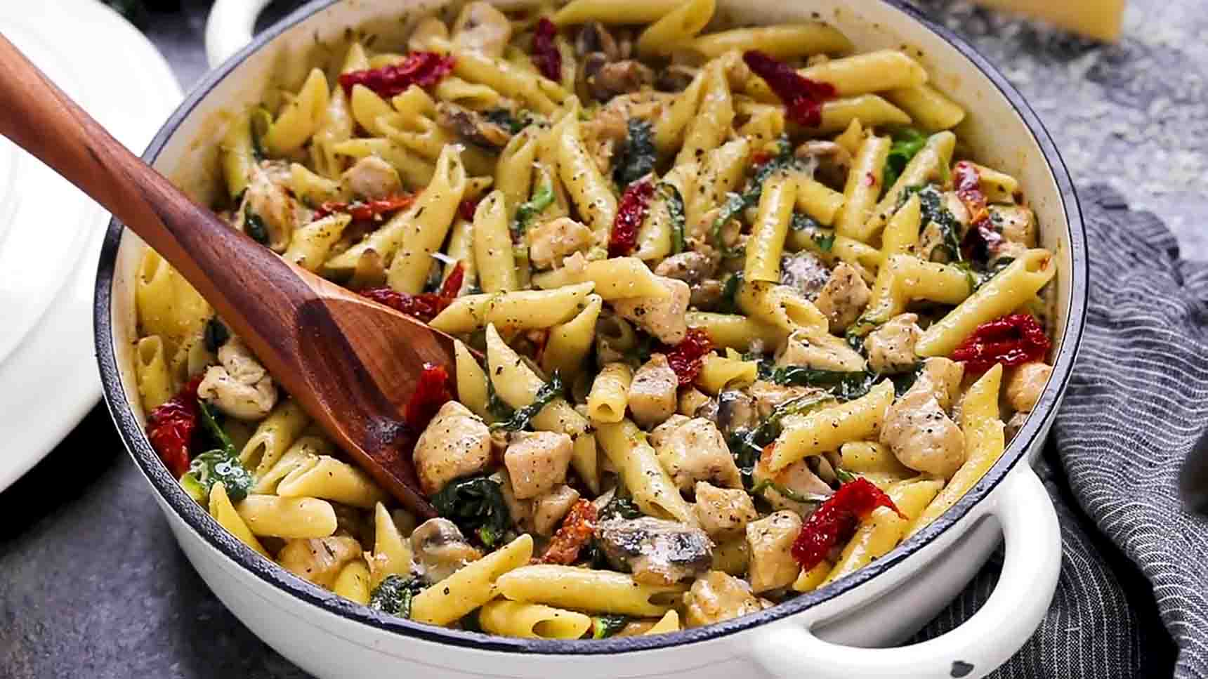 Recept na talianske kura a cestoviny v jednom hrnci