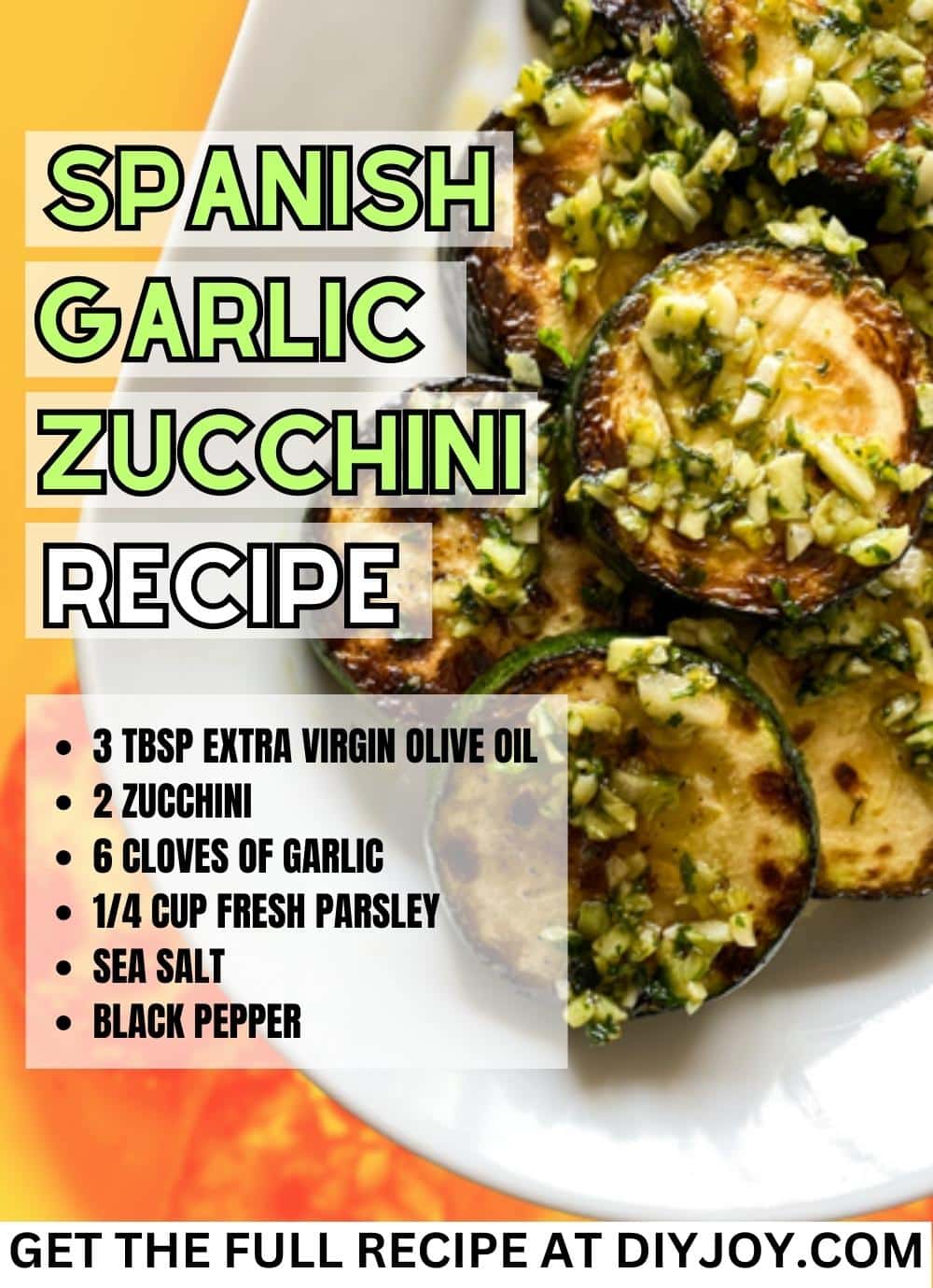 Easy Spanish Garlic Zucchini Recipe