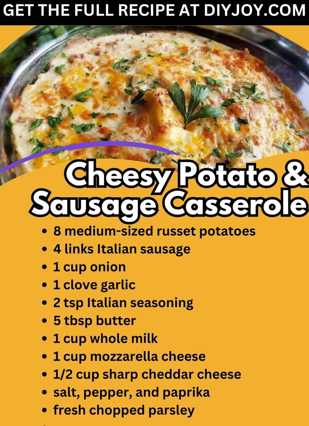 Cheesy Potato & Sausage Casserole Recipe