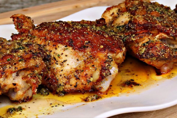 Air Fried Lemon Pepper Chicken Thighs