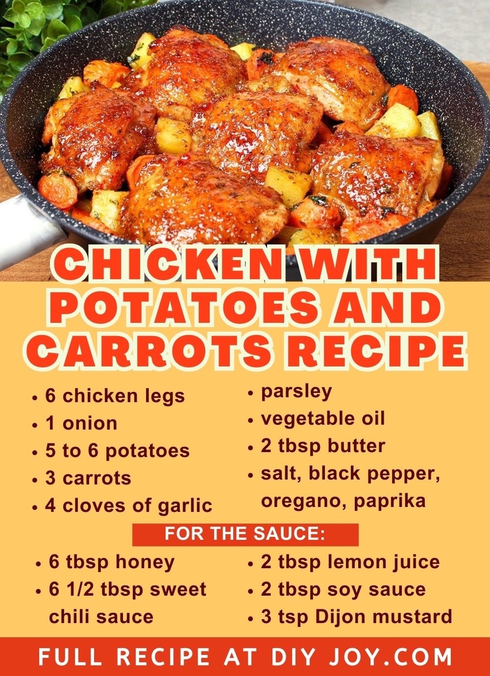 Easy Chicken With Potatoes and Carrots Recipe