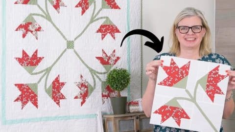 Classic & Vintage Carolina Lily Quilt Block Tutorial | DIY Joy Projects and Crafts Ideas
