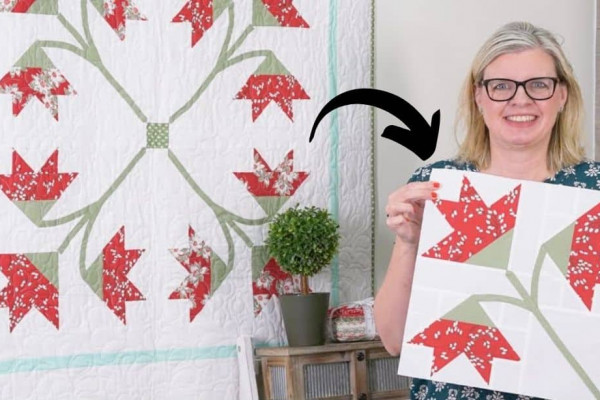 Classic & Vintage Carolina Lily Quilt Block Tutorial