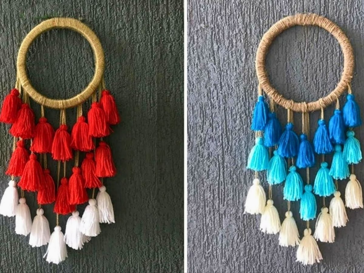 How to Make Yarn Art Rings to Hang On Your Wall
