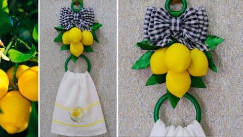 DIY Lemon Towel Hanger | DIY Joy Projects and Crafts Ideas
