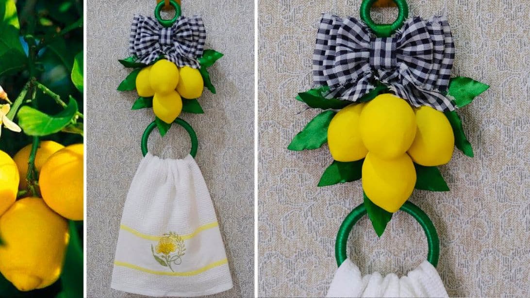 DIY Lemon Towel Hanger | DIY Joy Projects and Crafts Ideas