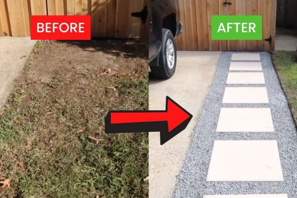 DIY Pathway With Drainage 