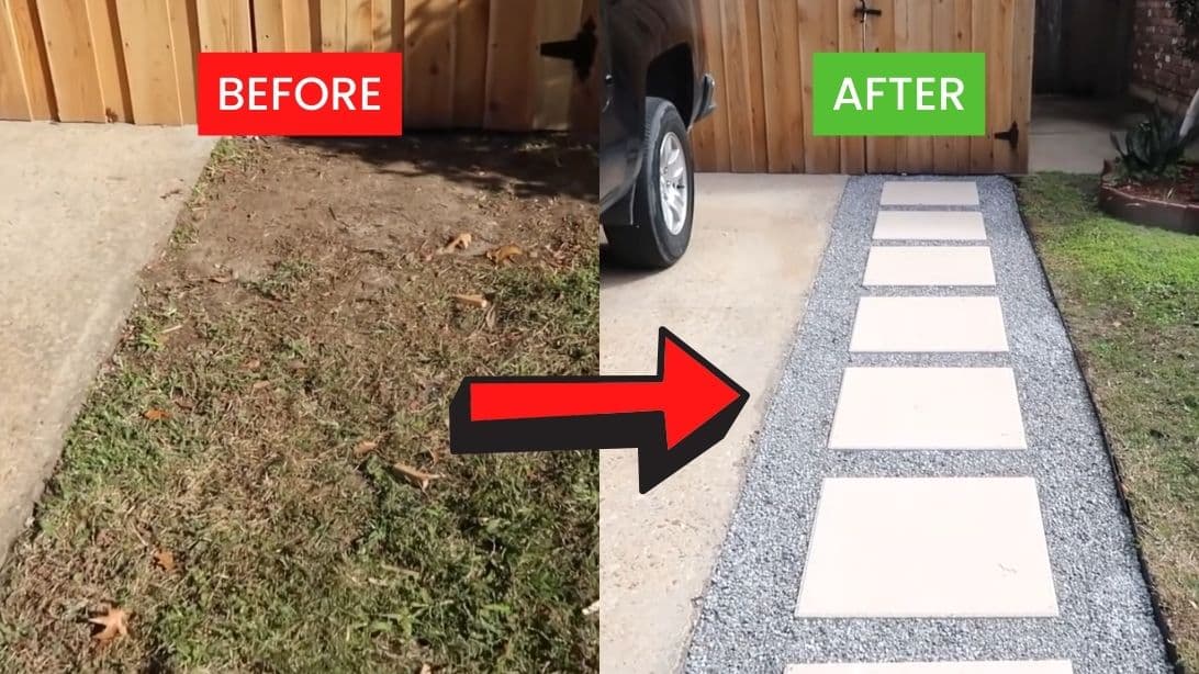 DIY Pathway With Drainage | DIY Joy Projects and Crafts Ideas