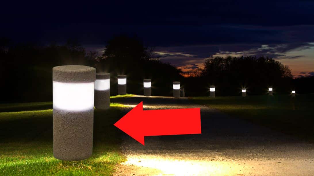 DIY vodotesné LED vonkajšie kamenné svietidlo