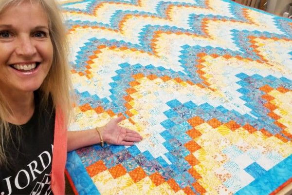 Donna's Super Simple Bargello Quilt (with Free Pattern)