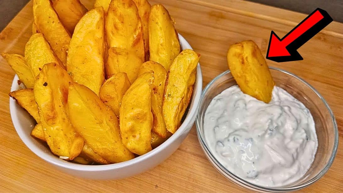 Easy Baked Potatoes w/ Creamy Dipping Sauce Recipe | DIY Joy Projects and Crafts Ideas