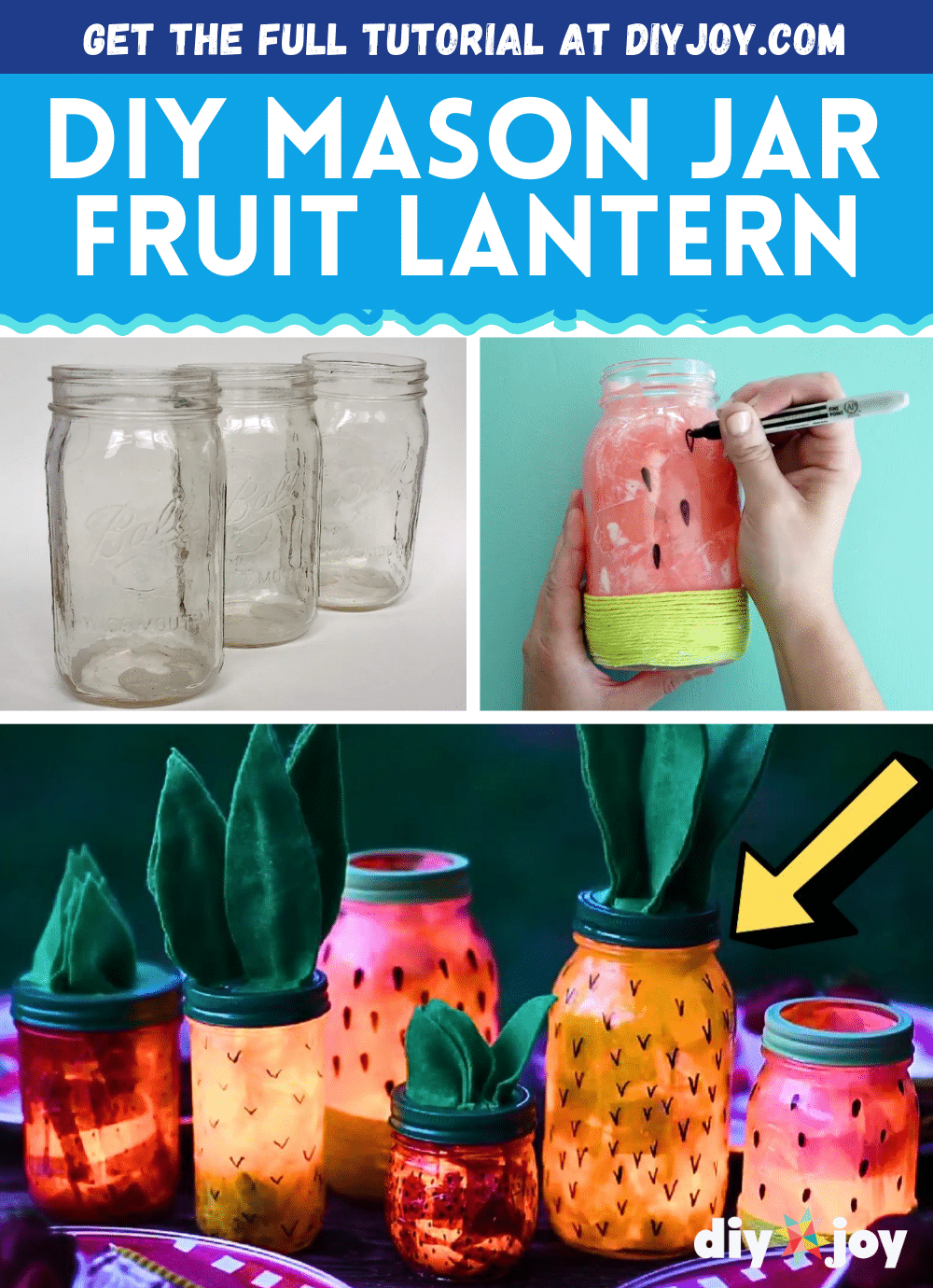 How to Make Summer Fruit Mason Jars