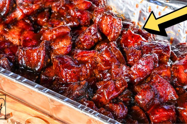 Easy Grilled Pork Belly Burnt Ends Recipe