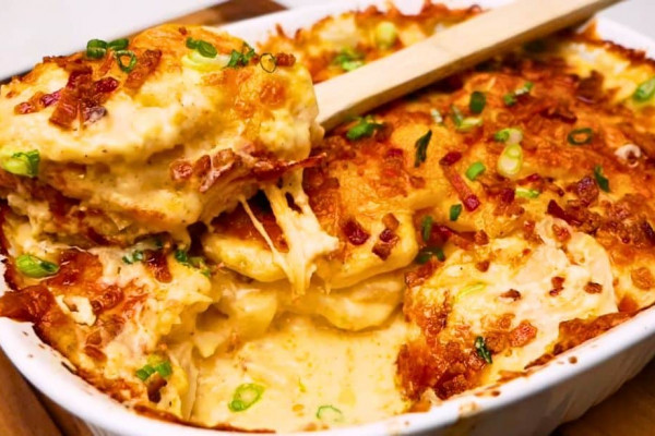 Easy Loaded Scalloped Potato Casserole Recipe