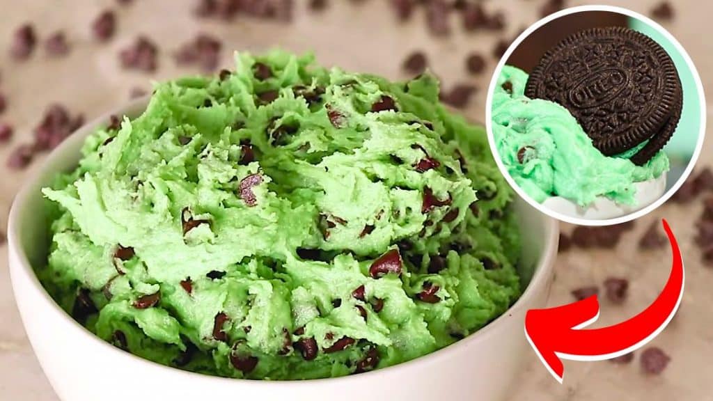 Easy Mint Chocolate Chip Cookie Dough Dip Recipe