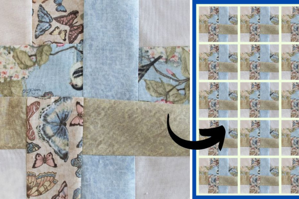 Easy Ribbon Weave Quilt Block Tutorial for Beginners