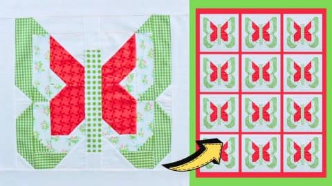 Easy Social Butterfly Quilt Sewing Tutorial | DIY Joy Projects and Crafts Ideas