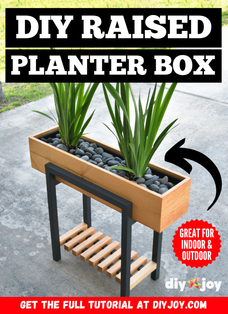How to Build a Simple Raised Planter Box - DIY Joy