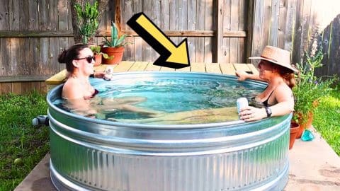 How to Build a DIY Backyard Stock Tank Pool | DIY Joy Projects and Crafts Ideas