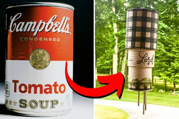 How to Make DIY Wind Chime from Old Soup Cans